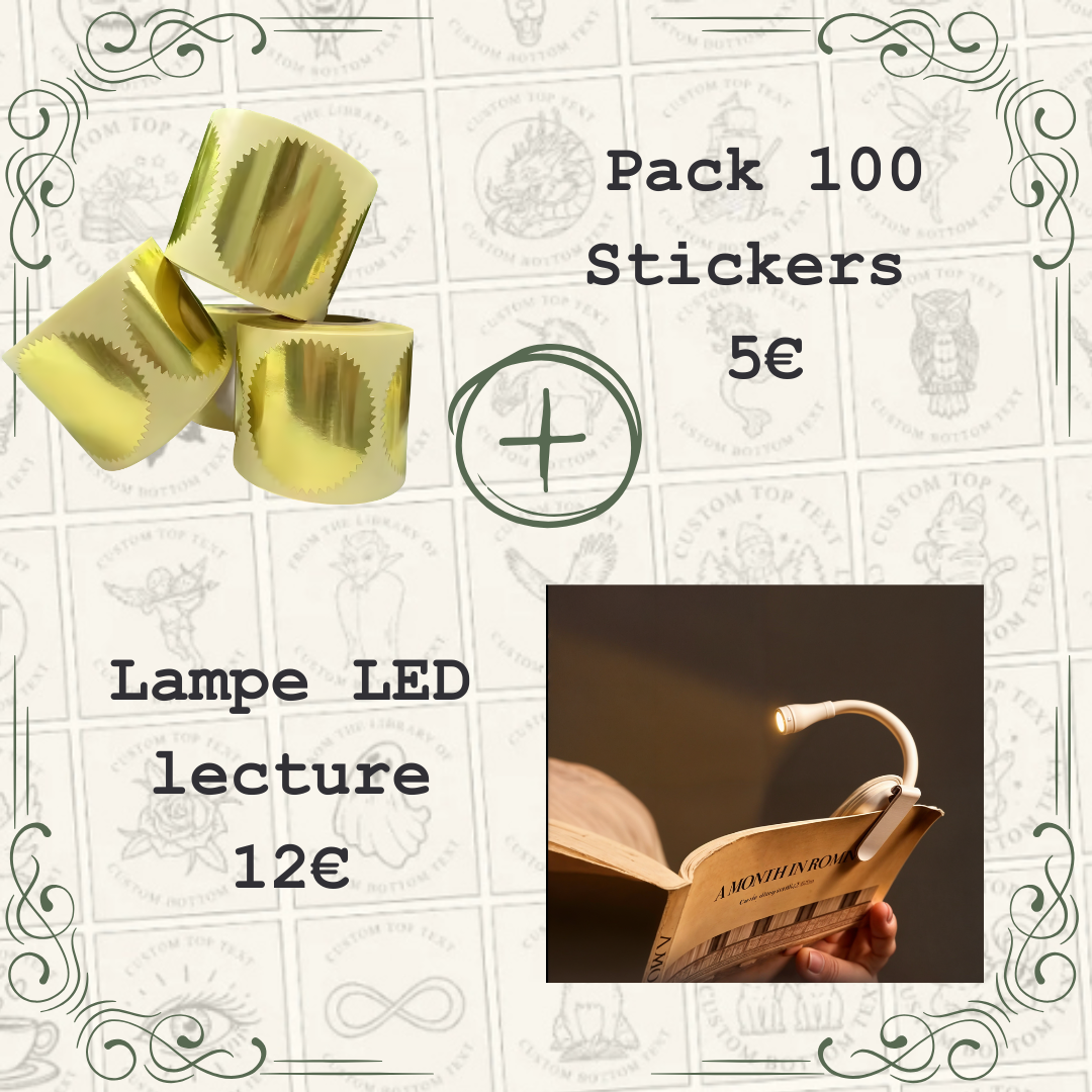 Pack 100 stickers + Lampe Led